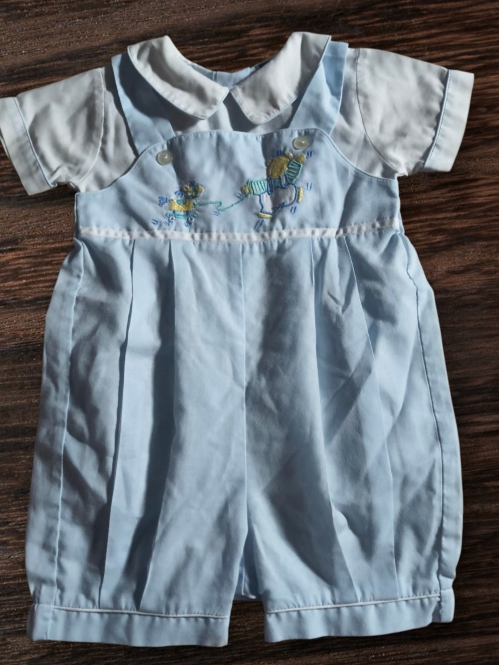 Vintage Carriage Boutiques Boy Romper 6M 1980s Friedknit Creation